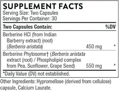 THORNE - Berberine - Dual Action Formula with Phytosome Plus Botanical Extract - Support Heart Health, Immune System, Healthy GI, Cholesterol* - Gluten-Free, Dairy-Free - 60 Capsules - 30 Servings