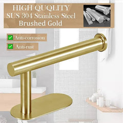 Waterproof and rustproof self adhesive toilet paper roll holder for bathroom use