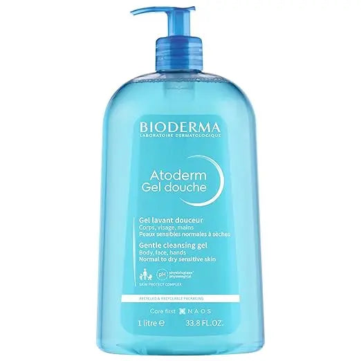Bioderma - Atoderm - Hydrating Shower Gel - Moisturizing Face and Body Cleanser - Body Wash for Normal to Dry Sensitive Skin Retailxpres
