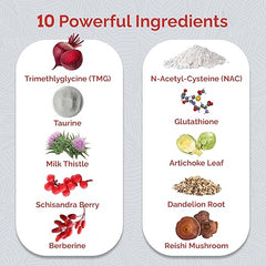 Ultra Liver Supplement for Liver Support and Gallbladder Support - Powered by TMG, NAC Milk Thistle, and More - Liver Cleanse Detox & Repair - 60 Capsules