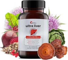Ultra Liver Supplement for Liver Support and Gallbladder Support - Powered by TMG, NAC Milk Thistle, and More - Liver Cleanse Detox & Repair - 60 Capsules