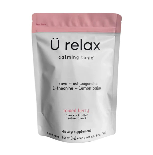 U Relax Calming Tonic- 15 Packets MIXED BERRY Flavor Relax Calming Drink Ifelshop