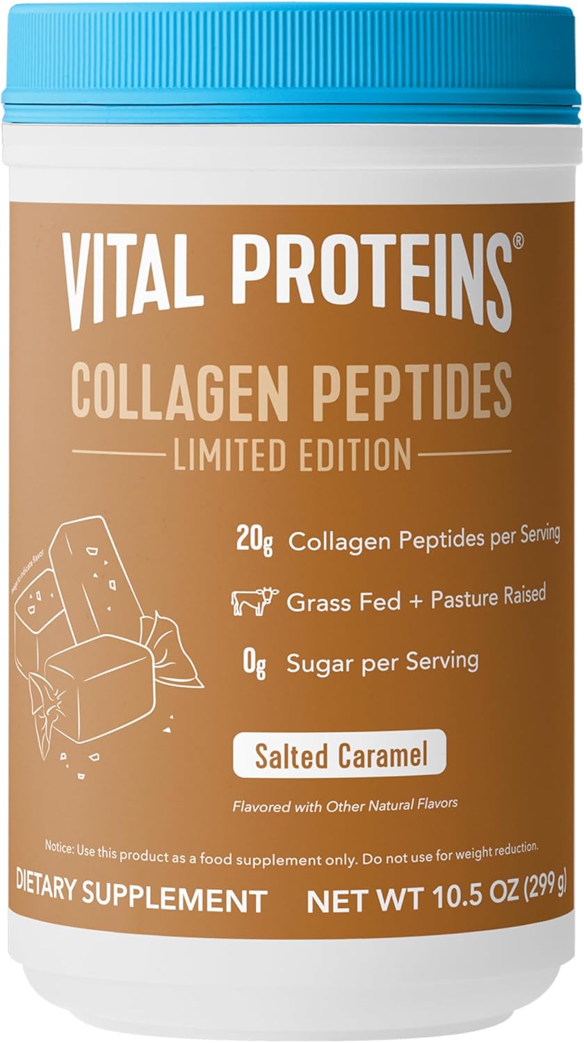 Vital Proteins Salted Caramel Collagen Peptides with 20g Collagen for Healthy Hair Skin Nails and Joints Ifelshop