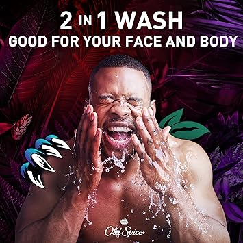 Old Spice Cleansing Body Wash for Men, 3X Defense, 24/7 Shower Fresh with Lasting Scent, 2-in-1 Body & Face Wash, NightPanther with Rich Warm Scent, 33.4 oz