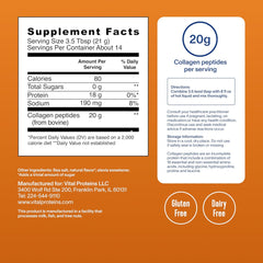 Vital Proteins Salted Caramel Collagen Peptides with 20g Collagen for Healthy Hair Skin Nails and Joints Ifelshop