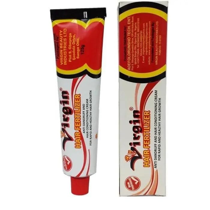 Virgin Hair Fertilizer New Improved 125g – Hair Growth Cream for Stronger, Fuller Hair IFELSHOP