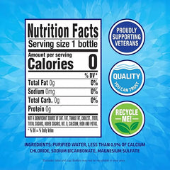 Pure Life Purified Water Bottles, 24 Pack - Still Bottled Water Enhanced with Minerals for a Crisp Taste, Plastic Bottles - 8 Fl Oz