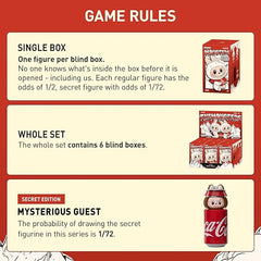 POP MART The Monsters COCA-COLA Series-Vinyl Face Blind Box, Blind Box Figures, Random Design Action Figures Collectible Toys Home Decorations, Holiday Birthday Gifts, Single Box